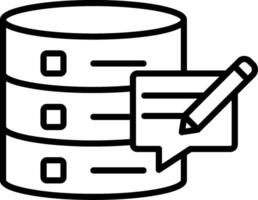 Edit Info Line Icon vector