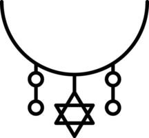 Necklace Line Icon vector