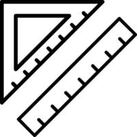 Ruler Line Icon vector