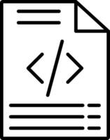 Coding Line Icon vector