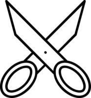 Scissors Line Icon vector