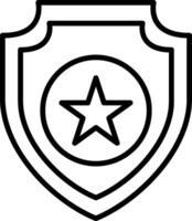Badge Line Icon vector