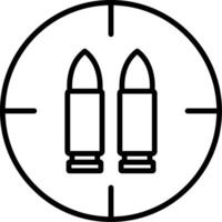 Ammo Line Icon vector