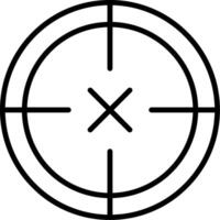 Scope Line Icon vector