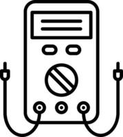 Multimeter Line Icon vector