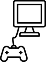 Monitor Line Icon vector