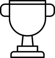 Trophy Line Icon vector