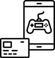 Microtransaction Line Icon vector