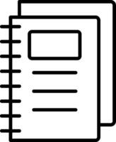 Notebook Line Icon vector