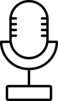 Microphone Line Icon vector