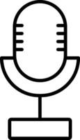 Microphone Line Icon vector