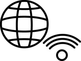 Internet Connection Line Icon vector