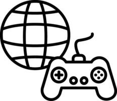 Gaming Line Icon vector