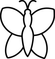 Butterfly Line Icon vector