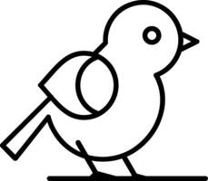 Bird Line Icon vector