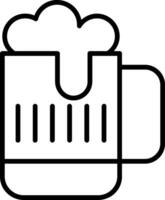 Beer Line Icon vector