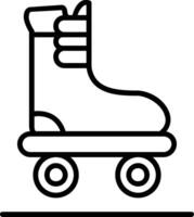 Roller Skate Line Icon vector