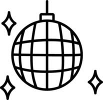 Party Ball Line Icon vector