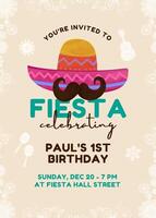 Fiesta Invitation Card Template