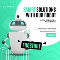 Robot Launch Technology Instagram Post template