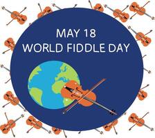 WORLD FIDDLE DAY vector