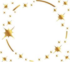 sparkling star blank border frame vector