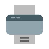 Printer Flat Icon Design vector