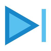 Skip Flat Icon Design vector
