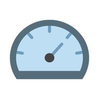 Speedometer Flat Icon Design vector