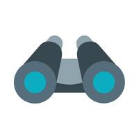 binocular plano icono diseño vector