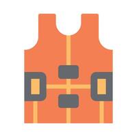 Life Jacket Flat Icon Design vector