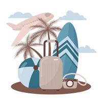 summer travel concept vector