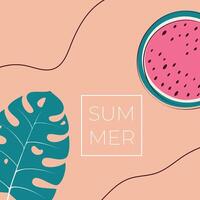 summer background with copy space vector