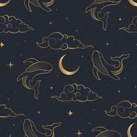 dreamlike seamless pattern vector