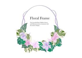 flower frame 05 vector