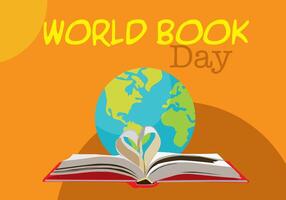 love heart shape in paper page of book celebrate world book day vector