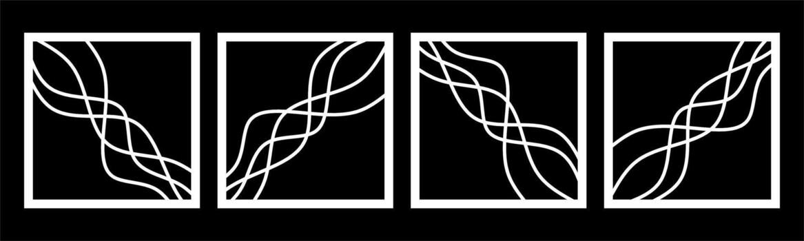 abstract and swirl pattern for decoration, background, and cnc cutting vector