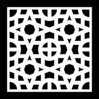 abstract geometry pattern for decoration, background, and cnc laser cutting vector