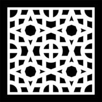 abstract geometry pattern for decoration, background, and cnc laser cutting vector