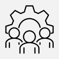 Organization Team Line Icon vector