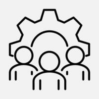 Organization Team Line Icon vector