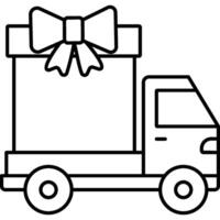 Gift Delivery isolated background easy to edit and modify vector