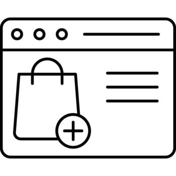 Add Cart isolated background easy to edit and modify vector