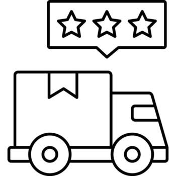 Delivery Rating isolated background easy to edit and modify vector