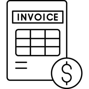Invoice Payment isolated background easy to edit and modify vector