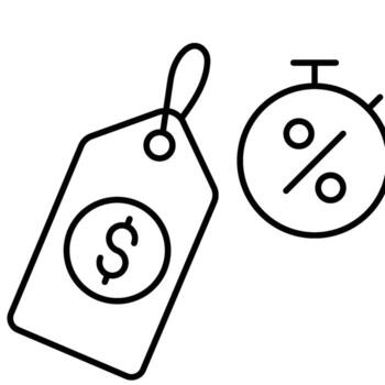 Discount Time isolated background easy to edit and modify vector