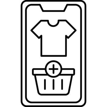 Mobile Shopping isolated background easy to edit and modify vector