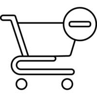 Less Cart isolated background easy to edit and modify vector