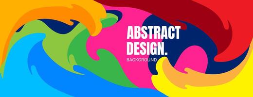 abstract colorful fluid background. summer banner design. illustration vector