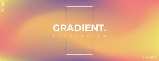 abstract gradient horizontal background with yellow, orange and purple color. illustration vector